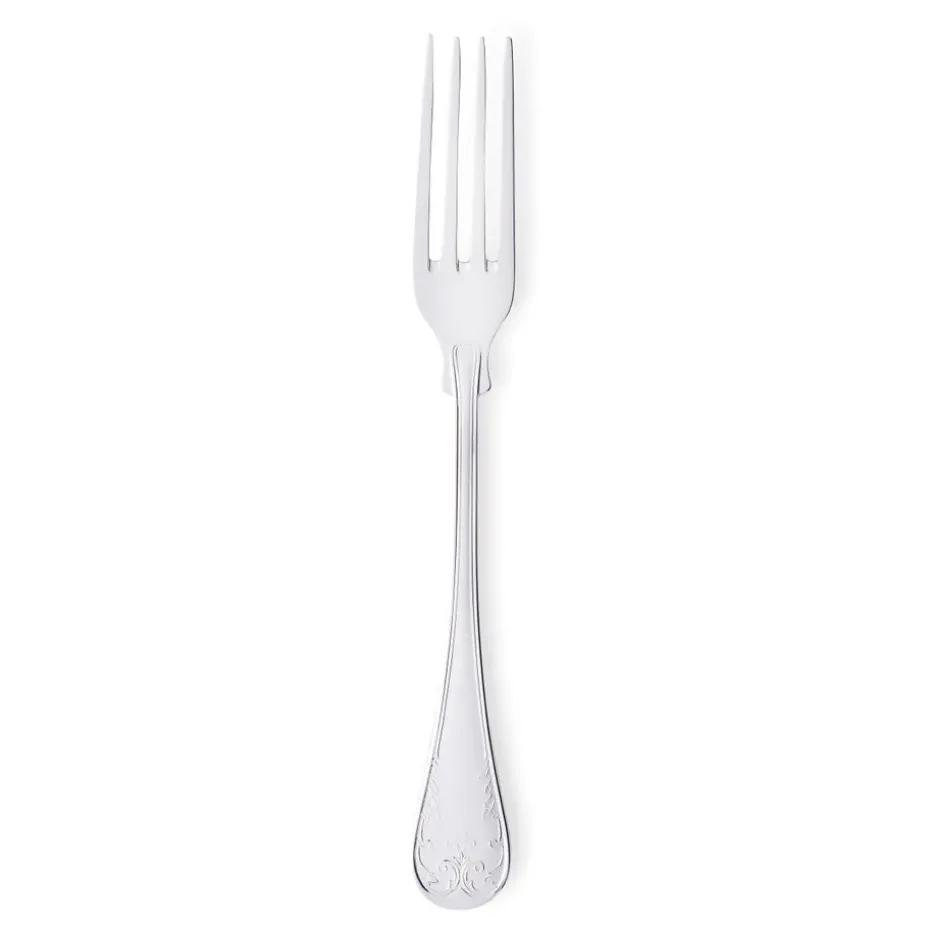 Gammal Fransk tafelvork verzilverd, 18,6 cm