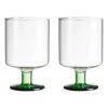 Generous wijnglas 30 cl 2-pack, Clear-green
