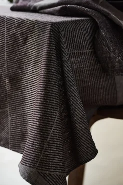 Geometric tafelkleed 147x250 cm, Bruin-wit