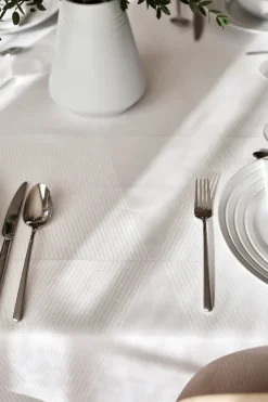 Geometric tafelkleed 147x250 cm, Wit