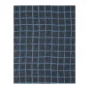 Geruit jacquardgeweven tafelkleed 147x147 cm, Blue-black