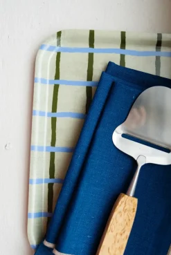 Geruite dienblad 20x27 cm, Pistage