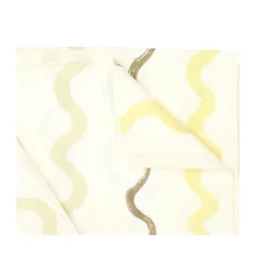 Gestreept tafelkleed 149x250 cm, White-yellow