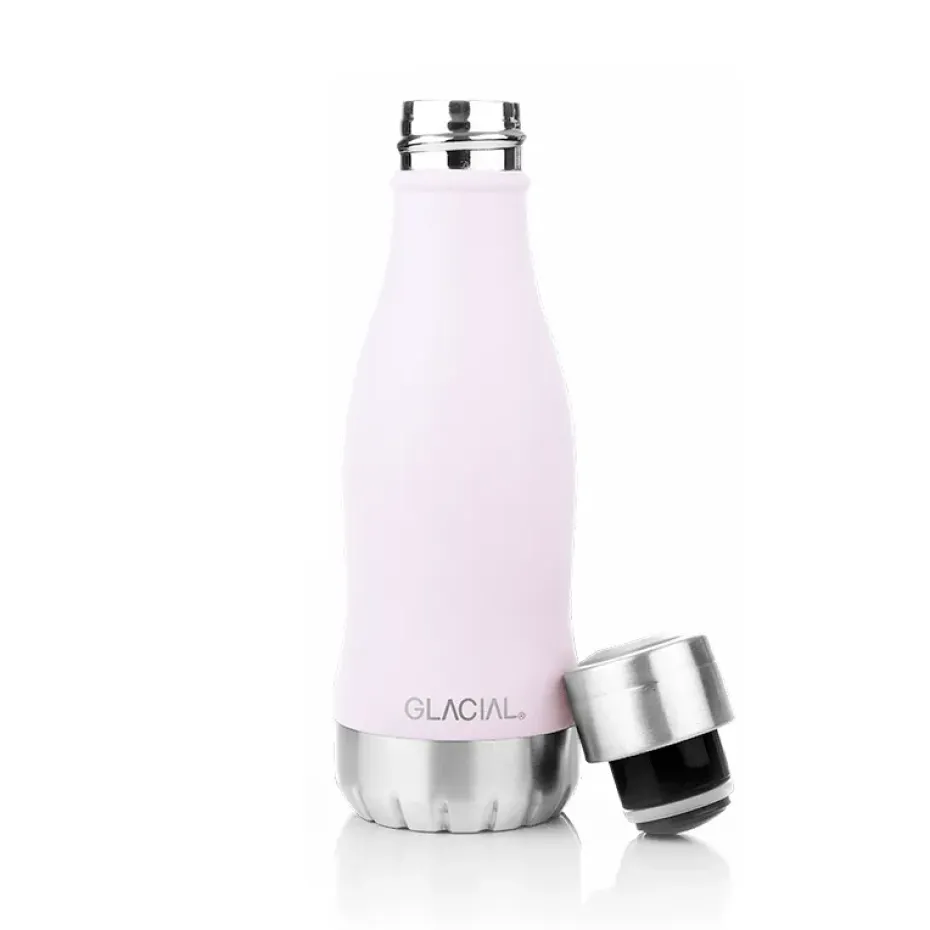 Glacial waterfles 280 ml, Matte pink powder