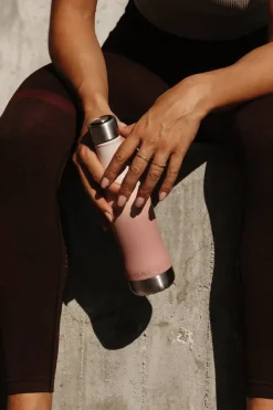 Glacial waterfles active 400 ml, Pink fade