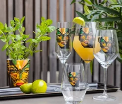 Golden Butterfly champagneglas 30 cl, Clear