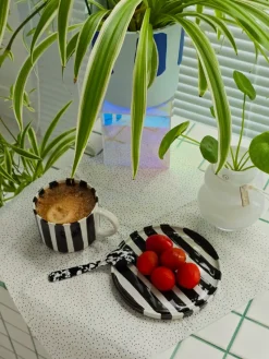 Grain servet 33x33 cm 20-pack, white-black