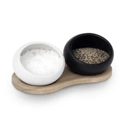 Grand Cru peper- en zoutvaten, zwart-wit