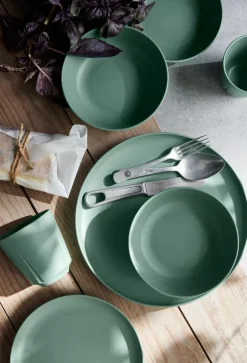 Grand Cru Take melamine bord Ø26 cm 2-pack, Mistgroen