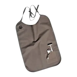 Grand Prix kinderbestek en slabbetje 3-delig, Polished steel