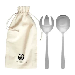 Grand Prix saladebestek 18,5 cm 2-delig, Matte steel