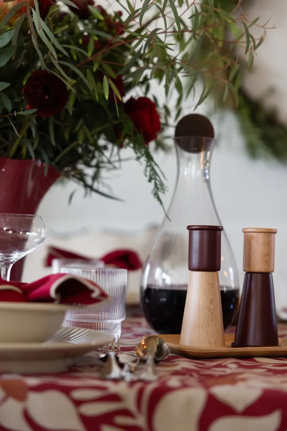 Gurken zout- en pepermolen klein 2 delen, Rood-bruin