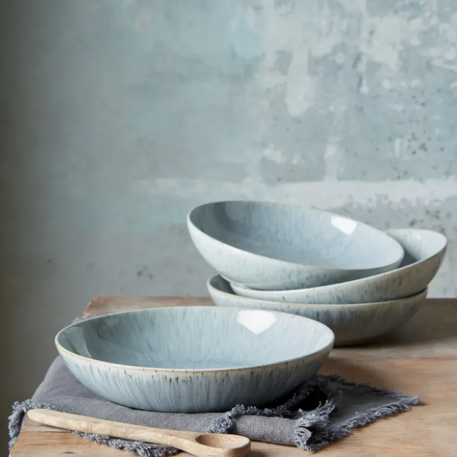 Halo Speckle pastabord 22 cm, Grijs-bruin