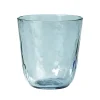 Hammered drinkglas 33,5 cl, Blauw