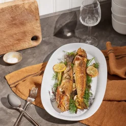 Hammershøi serveerschaal ovaal 40x22,5 cm, Wit