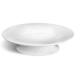 Hammershøi taartbord op voet Ø30 cm., wit