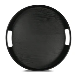 Hanna dienblad rond Ø35 cm, Zwart