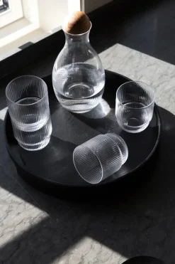 Hanna dienblad rond Ø35 cm, Zwart