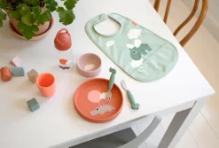 Happy Clouds fles met rietje, Papaya