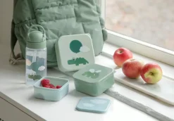 Happy Clouds fles met rietje, Green