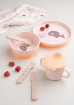 Happy Dots foodie bestekset 3-delig, Powder