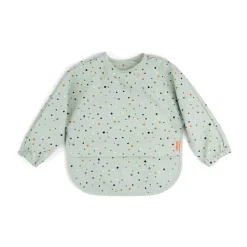 Happy Dots slabbetje met mouw, Groen