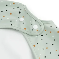 Happy Dots slabbetje met mouw, Groen