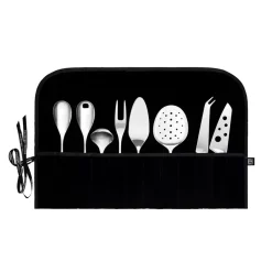 Hardanger bestekrol voor opdienbestek, Zwart