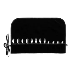 Hardanger bestekrol voor dessertbestek, Zwart