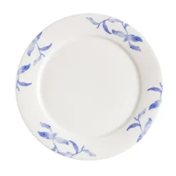 Havspil klein bord 21 cm 4-pak, blauw-wit