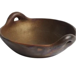 Hazel schaal met handvat L, Bruin