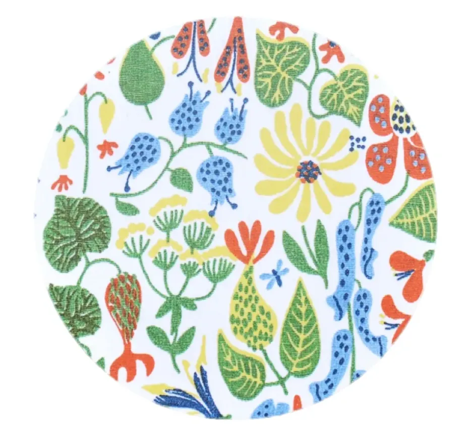 Herbarium gele pannenonderzetter, Ø 21 cm