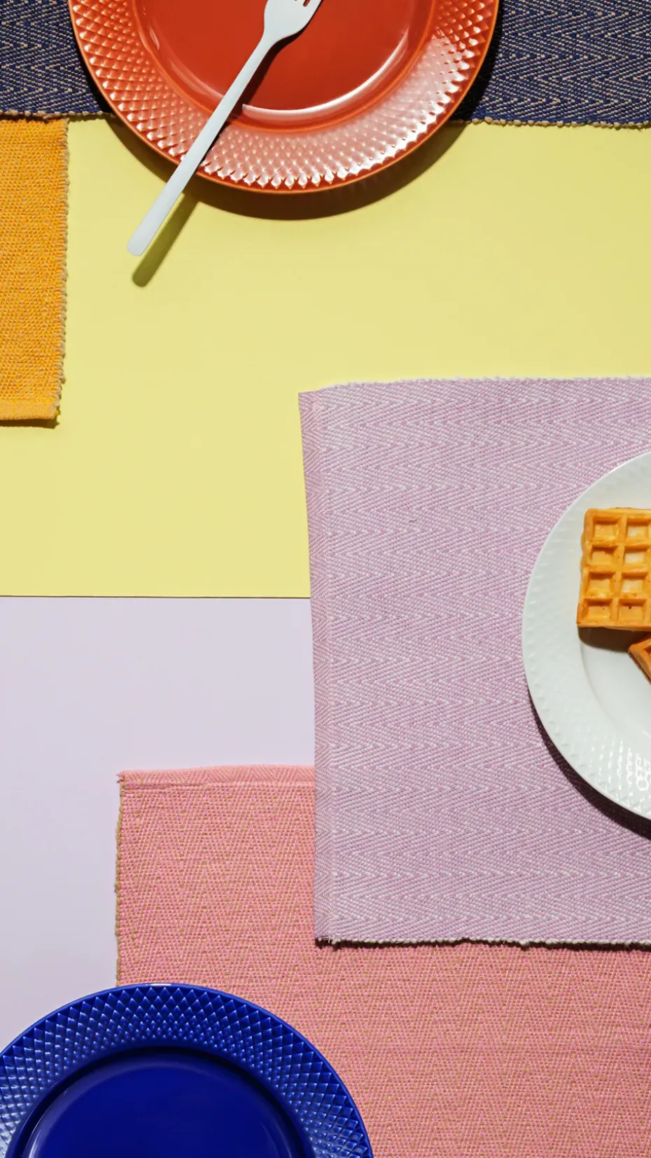 Herringbone placemat 30x43 cm, Paars