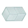 Hexagon pannenonderzetter groot, Fog blue