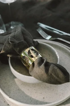 Hilke X Moomin servetringen Moomintroll 2-pack, Messing