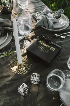 Hilke X Moomin servetringen Moominmamma 2-pack, Vernikkeld messing