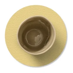 Hippo onderzetter (glazen) circle, Goud