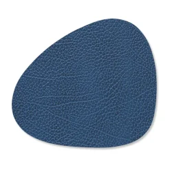 Hippo onderzetter (glazen) curve, marineblauw
