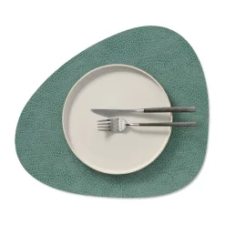 Hippo placemat curve M, Pastel green