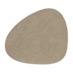 Hippo placemat curve M, Warm grey