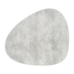 Hippo placemat curve M, White-grey