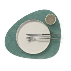 Hippo placemat curve, pastelgroen