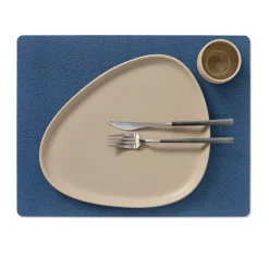 Hippo placemat square, marineblauw
