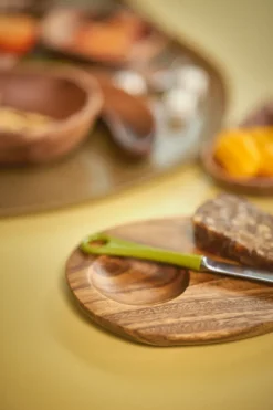 HKliving serveerschaal Avocado, Brown