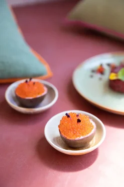 Home Chef kom klein Ø9 cm, Rustic cream-brown