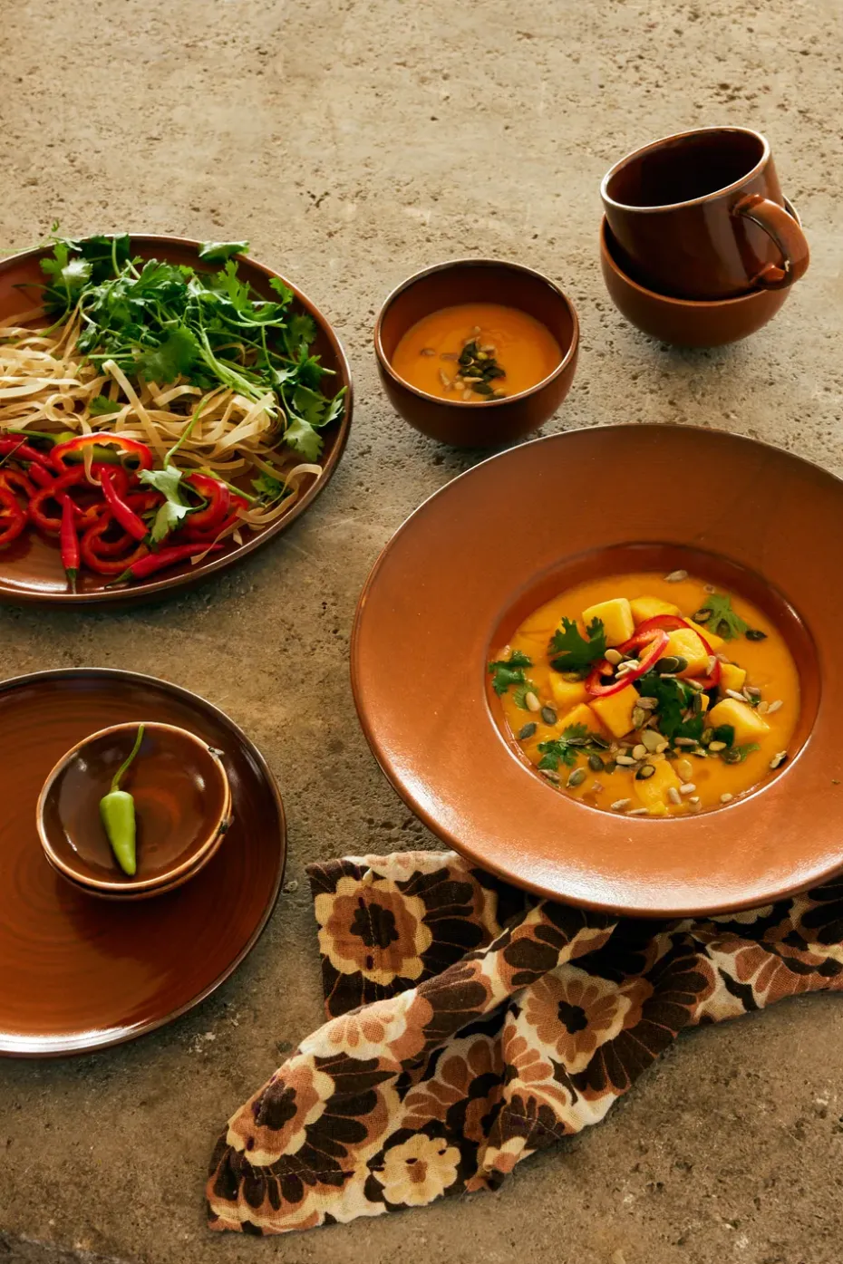 Home Chef pastabord Ø28,5 cm, Burned orange