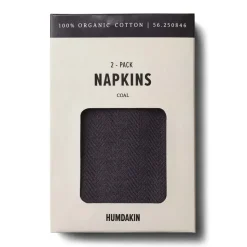 Humdakin stoffen servet 40x40 cm 2-pack, Coal