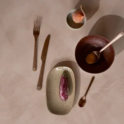 Hune bestek 16-delig, Copper hammered