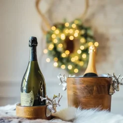 Huntsman flessenonderzetter hert mangohout, 13 cm