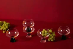 Indy glas 24 cl 2-pack, Groen-transparant